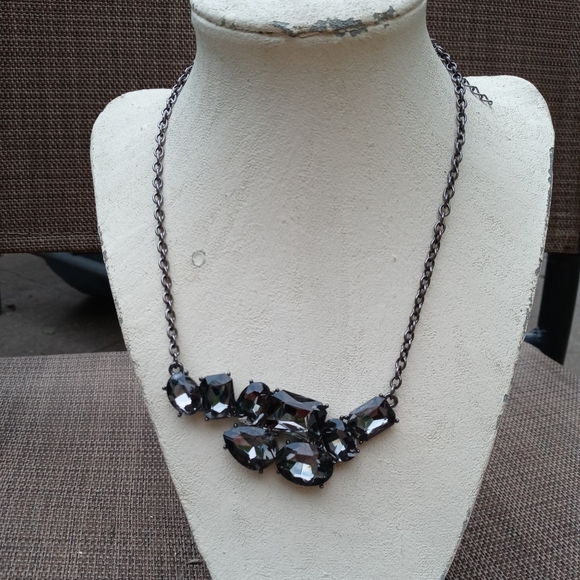 Jewelry - 🌚 Black Smoked Crystal Necklace 🌪🕷🕸